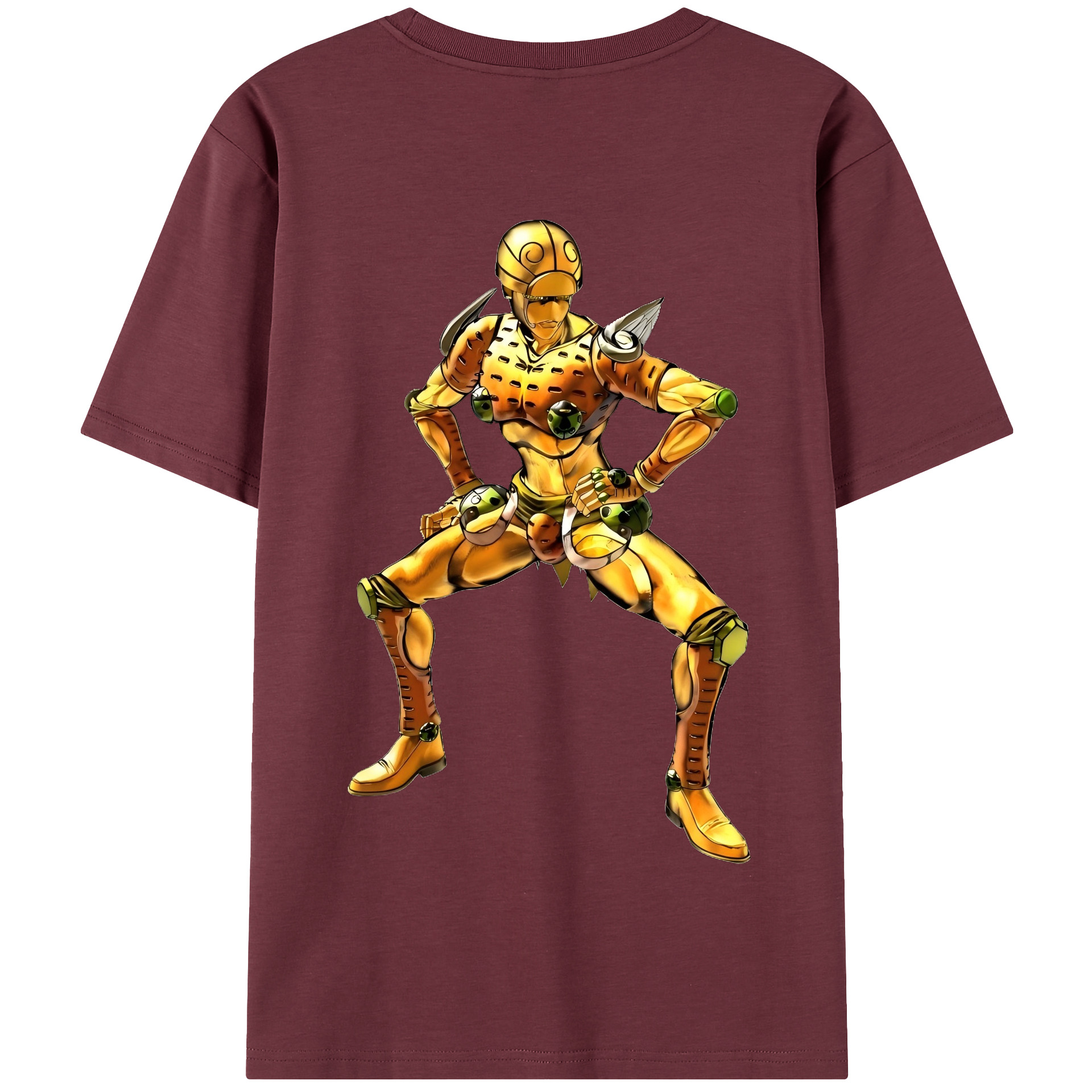 （画像用） ジョジョの奇妙な冒険 ジョルノ?ジョバァーナ JoJo's Bizarre Adventure Giorno Giovanna 綿100％半袖Tシャツ（背面プリント）